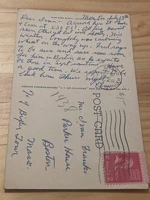 Aquinas College Grand Rapids MI Postcard Used Curt Teich Linen Handwritten - Thumbnail 2