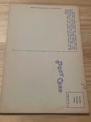 Braun Art Publishing Postcard Cleveland Public Auditorium Ohio Unused Linen View - Thumbnail 2