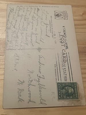 Auditorium Building Minneapolis MN Vintage Postcard V O Hammon Pub 1914 - Thumbnail 2