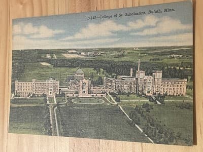Curteich Chicago Postcard College of St Scholastica Duluth Minn D-149 Linen - Image 1