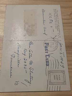 Bronson Methodist Hospital Postcard Kalamazoo MI Vintage 1949 Linen Textured - Thumbnail 2