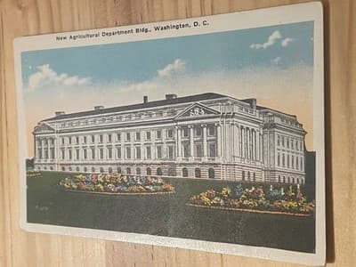 Vintage New Agricultural Department Bldg Washington DC Postcard B S Reynolds - Image 1
