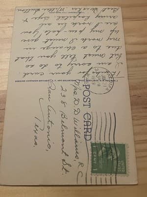 Bank of Lansing Lansing Mich Postcard Vintage Curt Teich Linen Era Building Used - Thumbnail 2