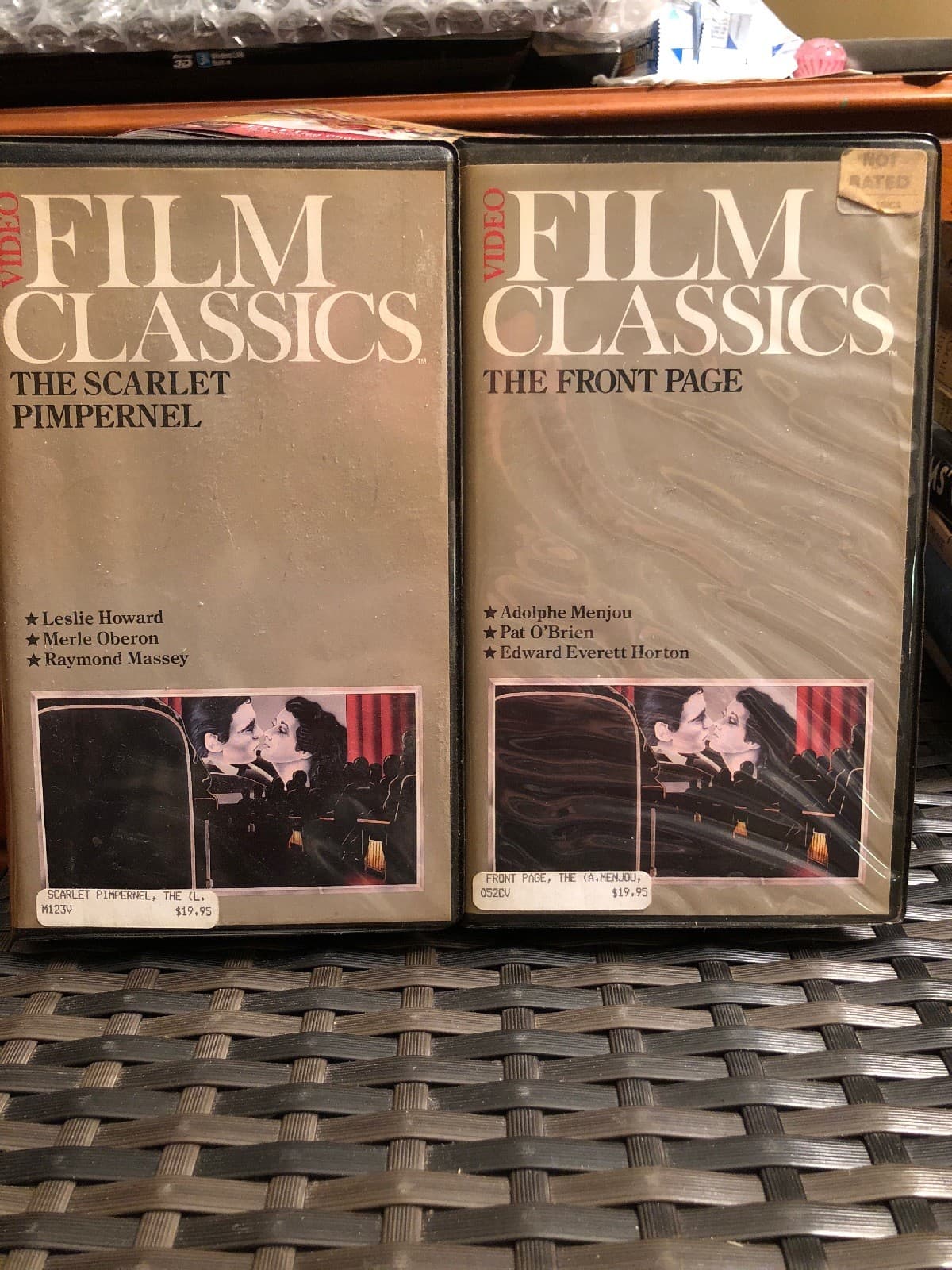 Two Film Classics Vhs: Scarlet Pimpernel & Front Page - Image 1