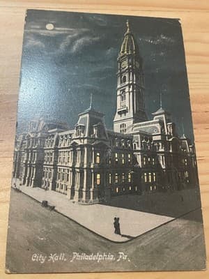 City Hall Philadelphia PA Postcard 1907 Illustrated Postal Card Co. Divided Back - Image 1