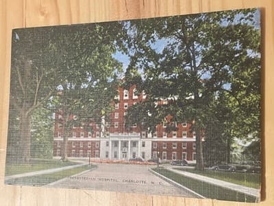 Vintage Presbyterian Hospital Charlotte NC Linen Postcard Unposted 3632-13 - Image 1