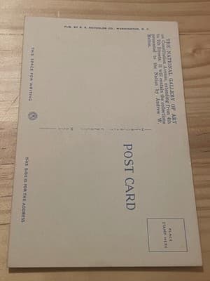 National Gallery of Art Washington DC Linen Postcard M589 Pub Reynolds Unposted - Thumbnail 2