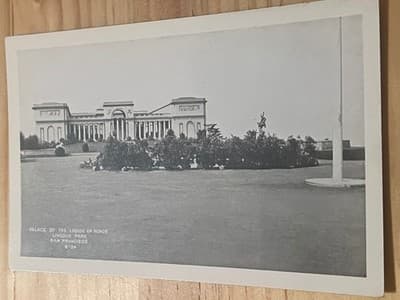 Palace of the Legion of Honor San Francisco Postcard Unused Unposted B&W Photo - Image 1