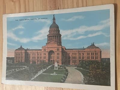 EC Kropp Postcard Texas State Capitol Austin Unposted Color Lithograph Souvenir - Image 1