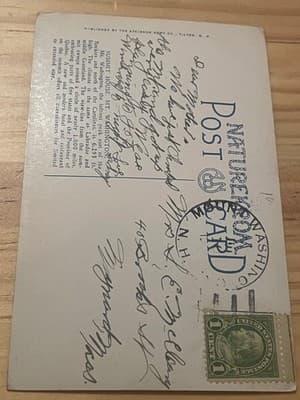 Summit House Mt Washington NH Postcard White Mountains Vintage 1658 Postmarked - Thumbnail 2
