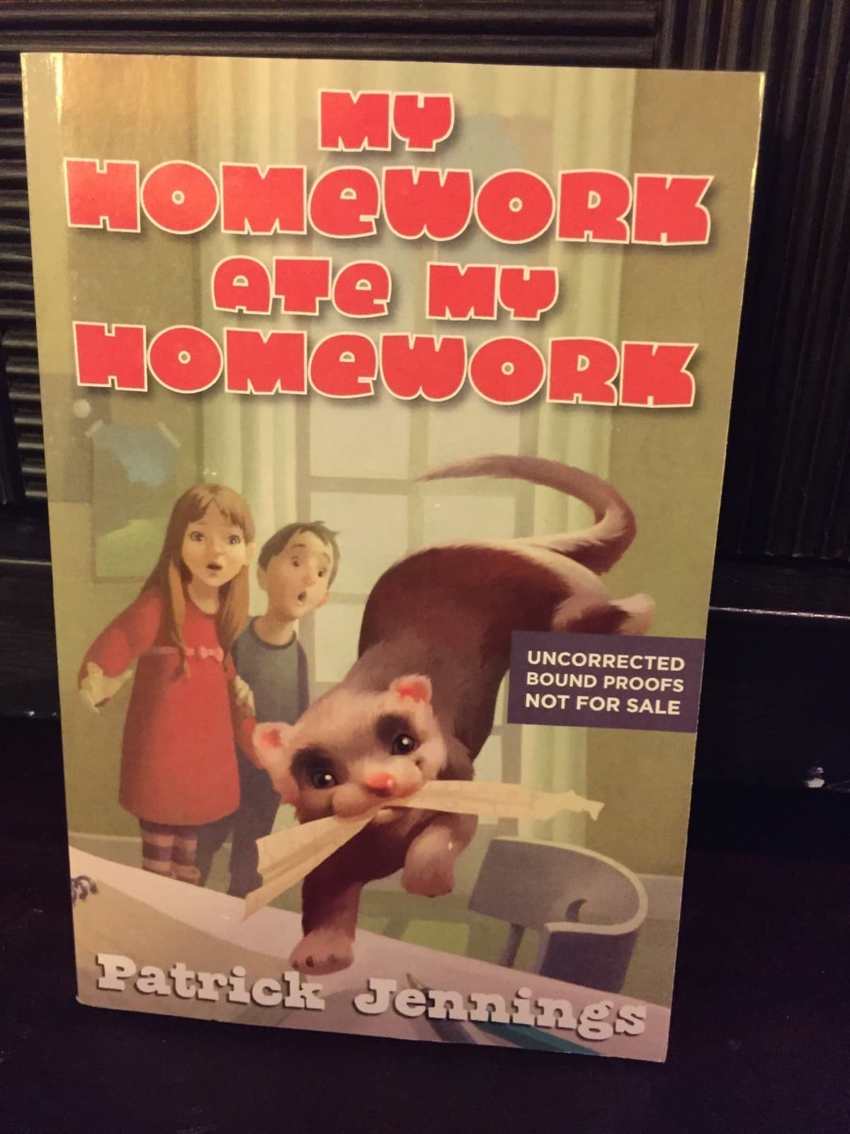 My homework ate my homework Patrick Jennings uncorrected bound proofs - Image 1