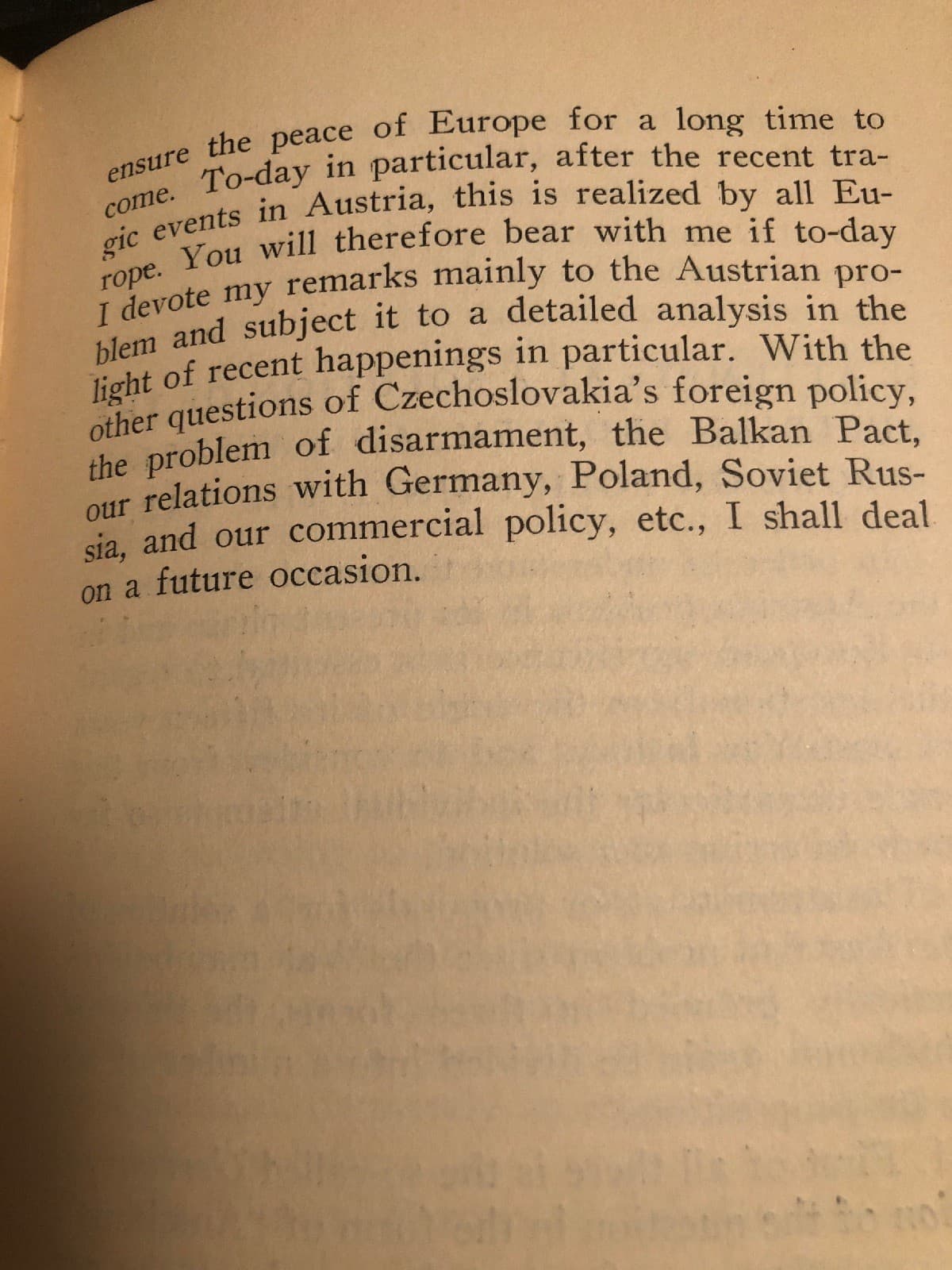 1934 Booklet: The problem of central europe & The austrian question Eduard Benes - Thumbnail 6