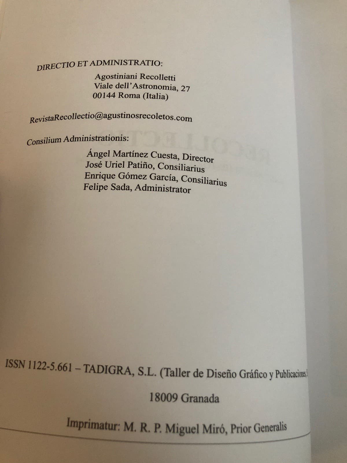 recollectio institutum spiritualitatis Er Historiae Vol XL/2 - Thumbnail 2