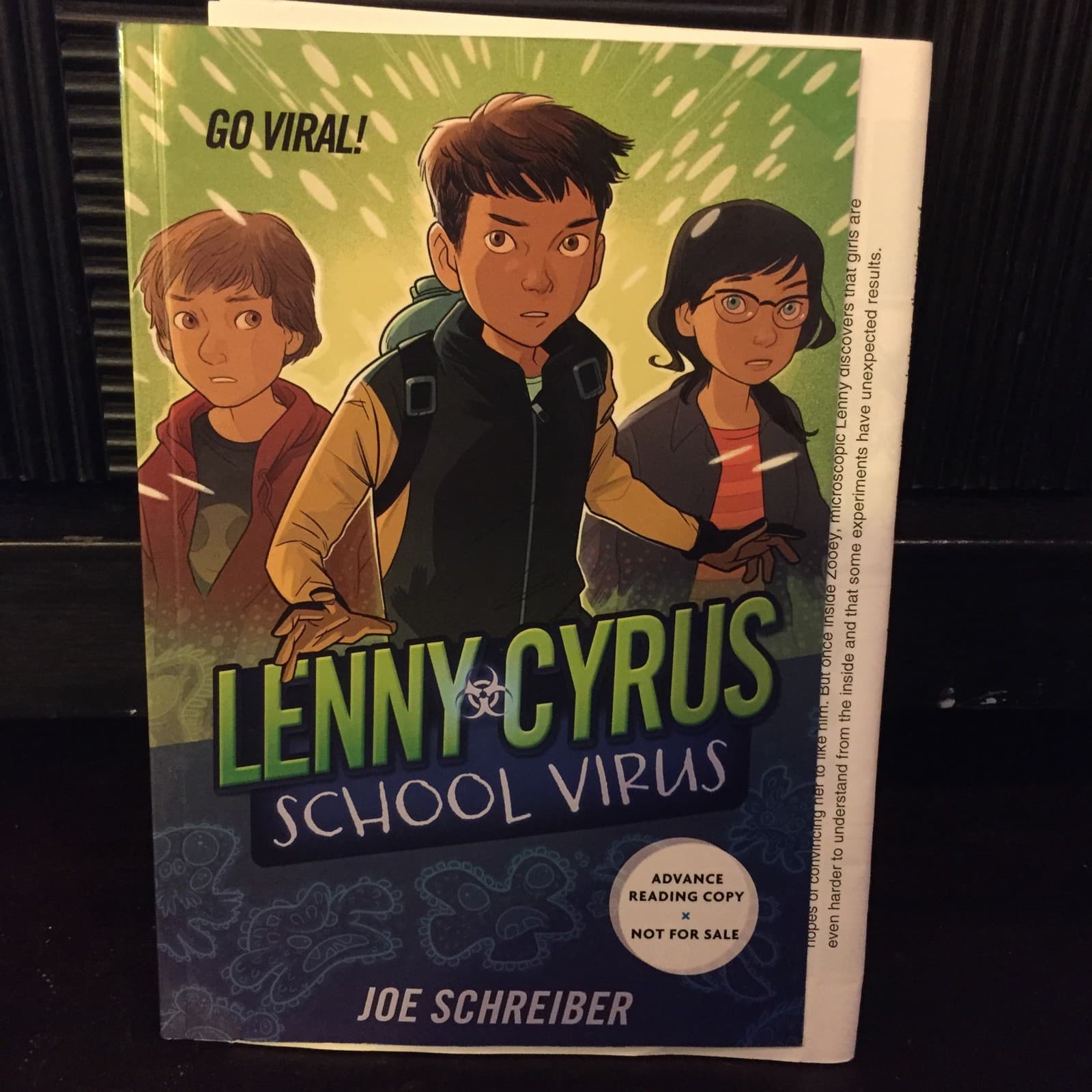 Lenny Cyrus School Virus advance reading copy - Image 1