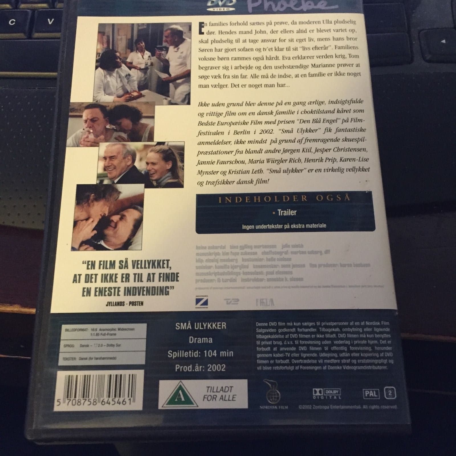 Minor Mishaps Sma Ulykker DVD Pal region 2 Scandinavian 104 minutes - Thumbnail 3