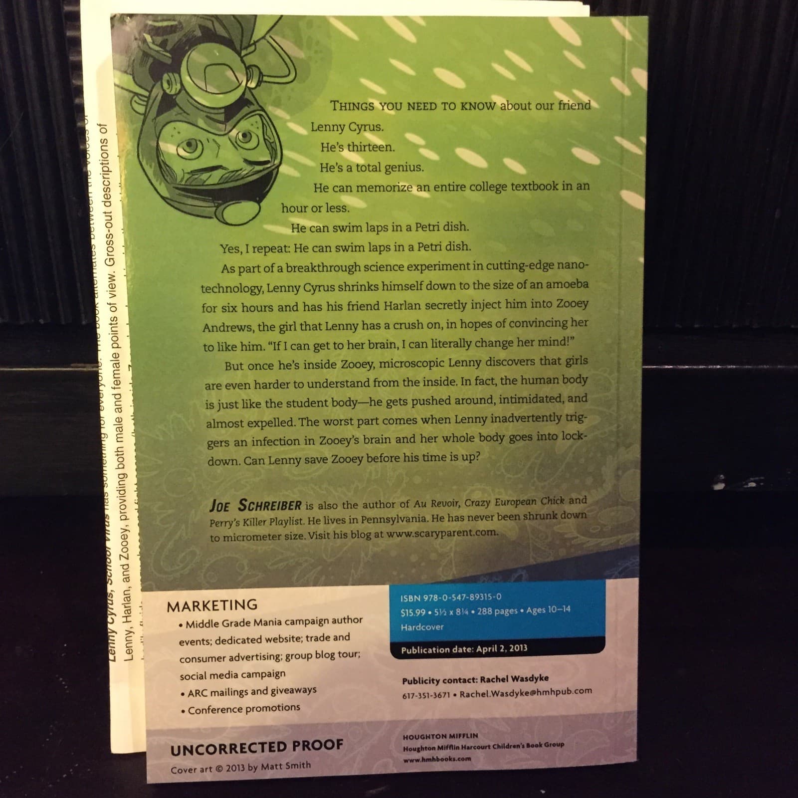 Lenny Cyrus School Virus advance reading copy - Thumbnail 2