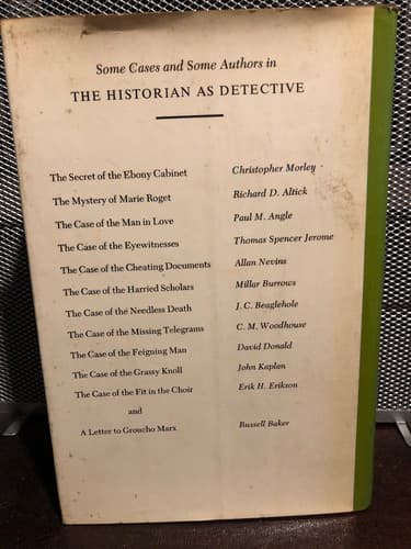 The Historian as Detective: Essays on Evidence - Thumbnail 2