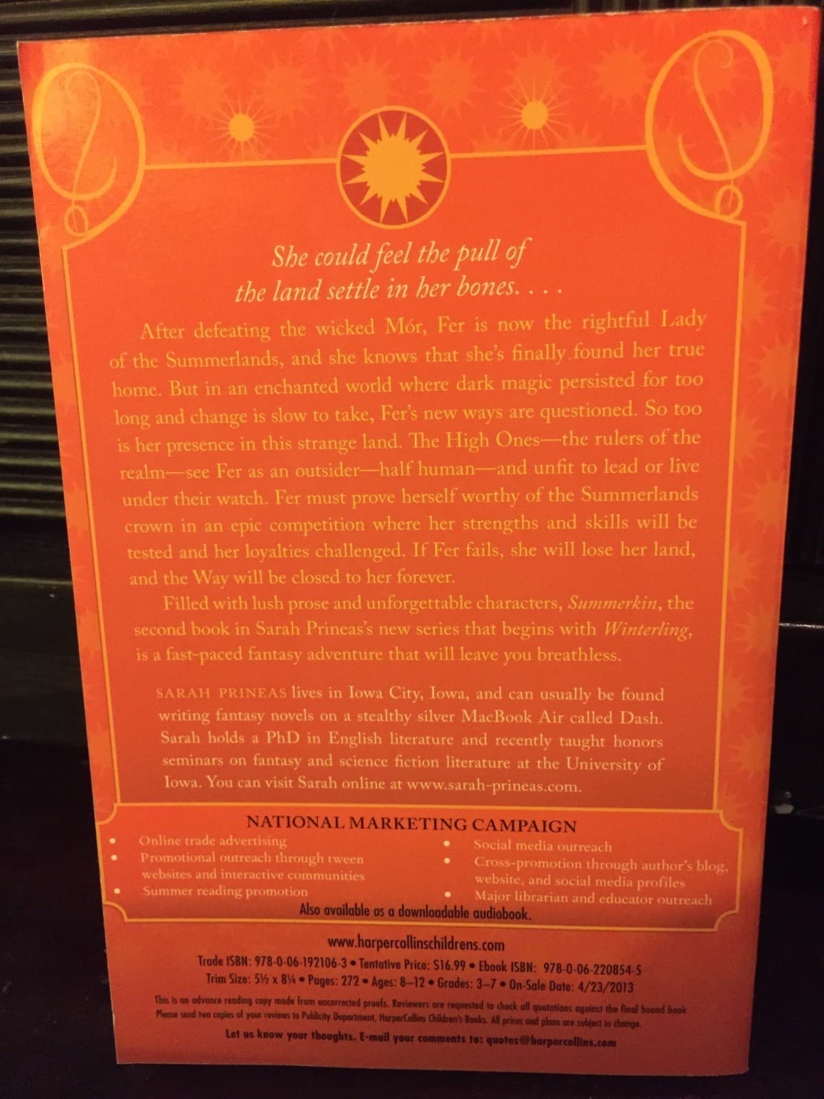Summerkin Sarah Prineas UNCORRECTED PROOFS - Thumbnail 2