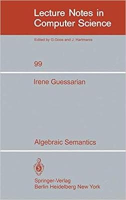 Algebraic Semantics (Lecture Notes in Computer Science) - Image 1