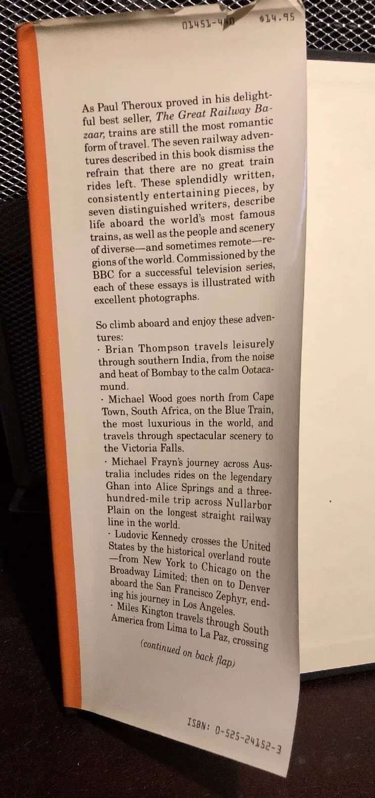 Great Railway Journeys of the World 1st Edition Hardcover - Thumbnail 2
