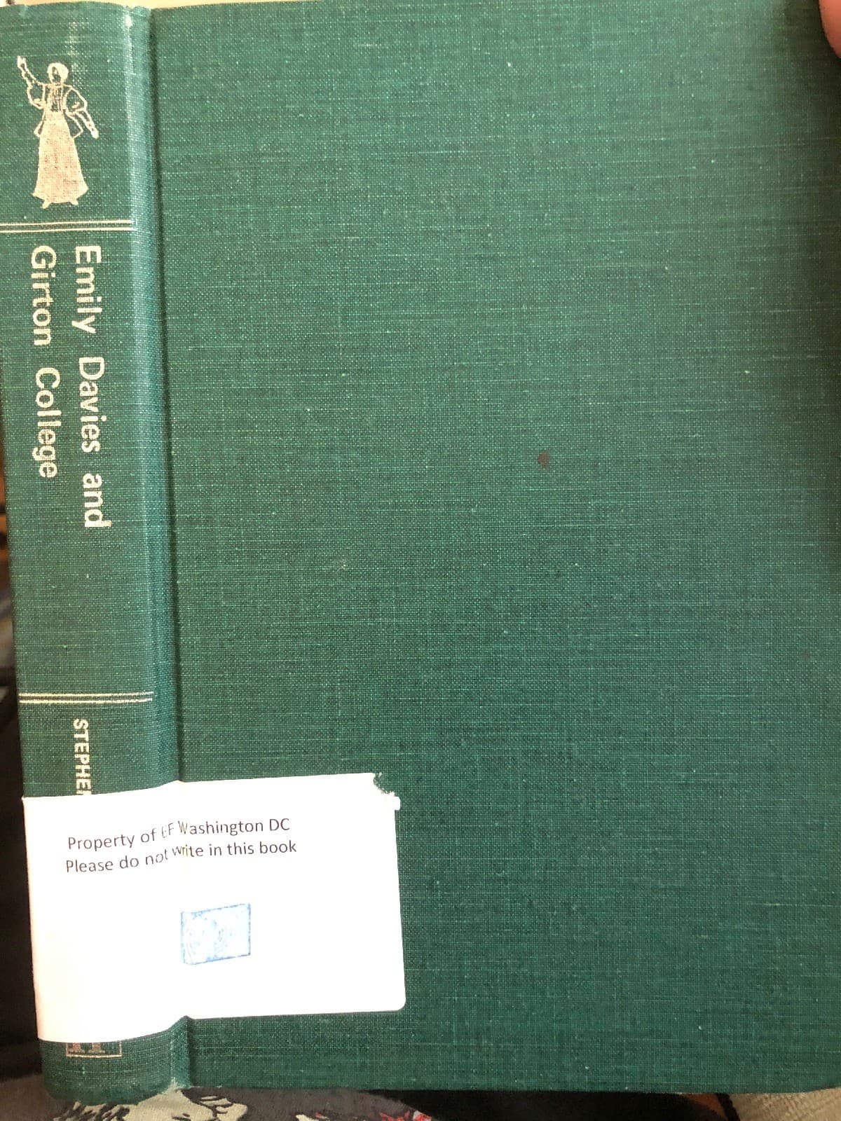 Barbara Nightingale Stephen Emily Davies and Girton College 1st Edition HC 1976 - Image 1