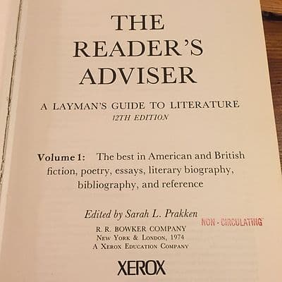 The reader's advisor. 12th edition Edited by Sarah L Prakken The Best in Americ - Thumbnail 3