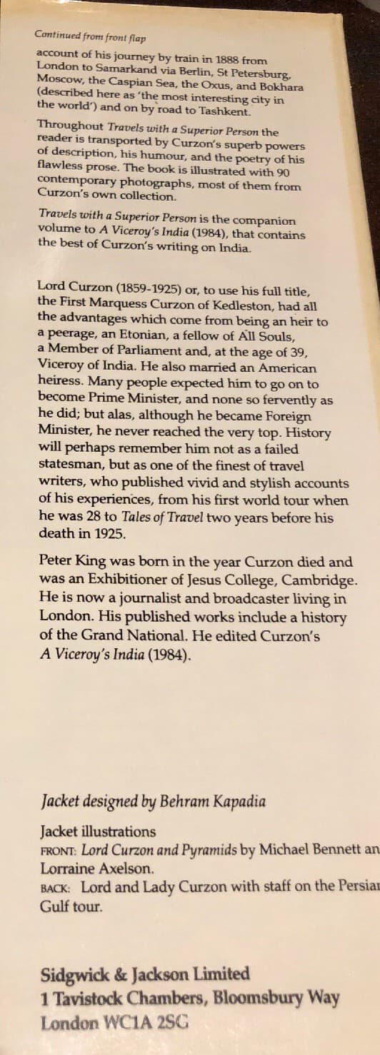 Travels with a Superior Person 1st Edition British Hardcover 1985 - Thumbnail 5