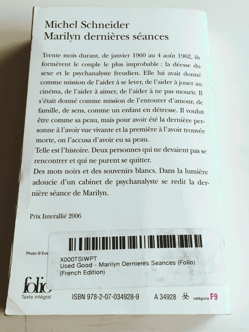 Marilyn Dernieres Seances (French Edition) Miche Schneider - Thumbnail 2
