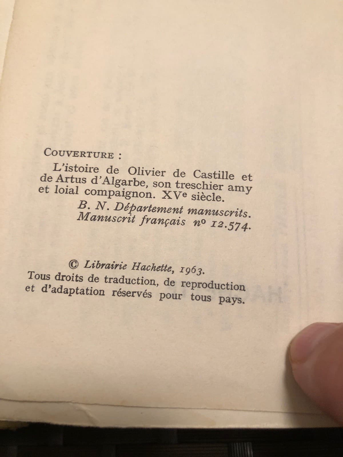 Les Plaisirs de la table en France: Des Gaulois à nos jours 1963 Softcover - Thumbnail 3