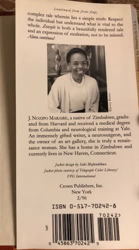 Zenzele: A Letter for My Daughter 1st Edition Hardcover J Nozipo Maraire - Thumbnail 3