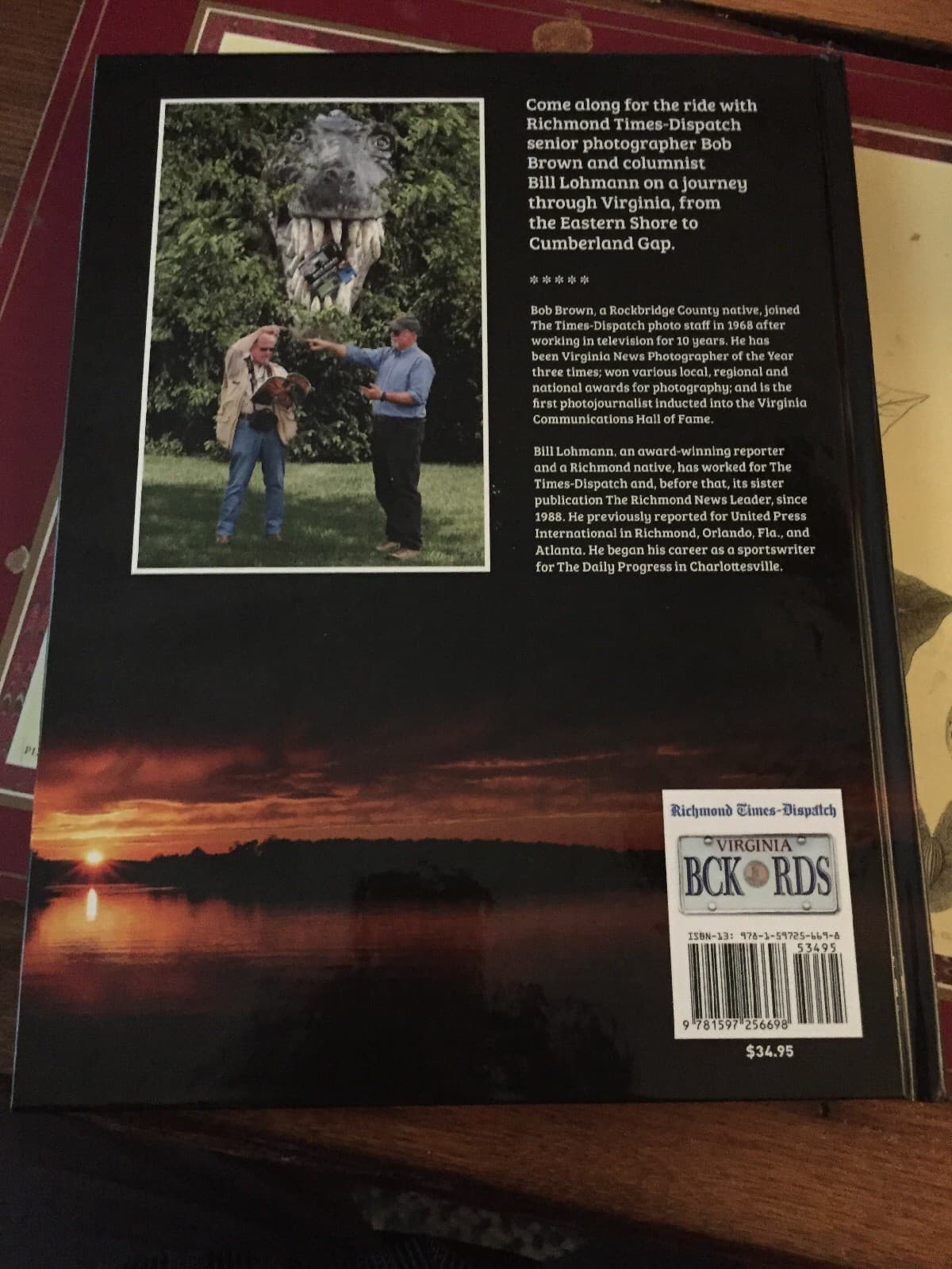 AUTHOGRAPHED [BOTH AUTHORS] On the Back Roads Again People, Places Pie Virginia - Thumbnail 3
