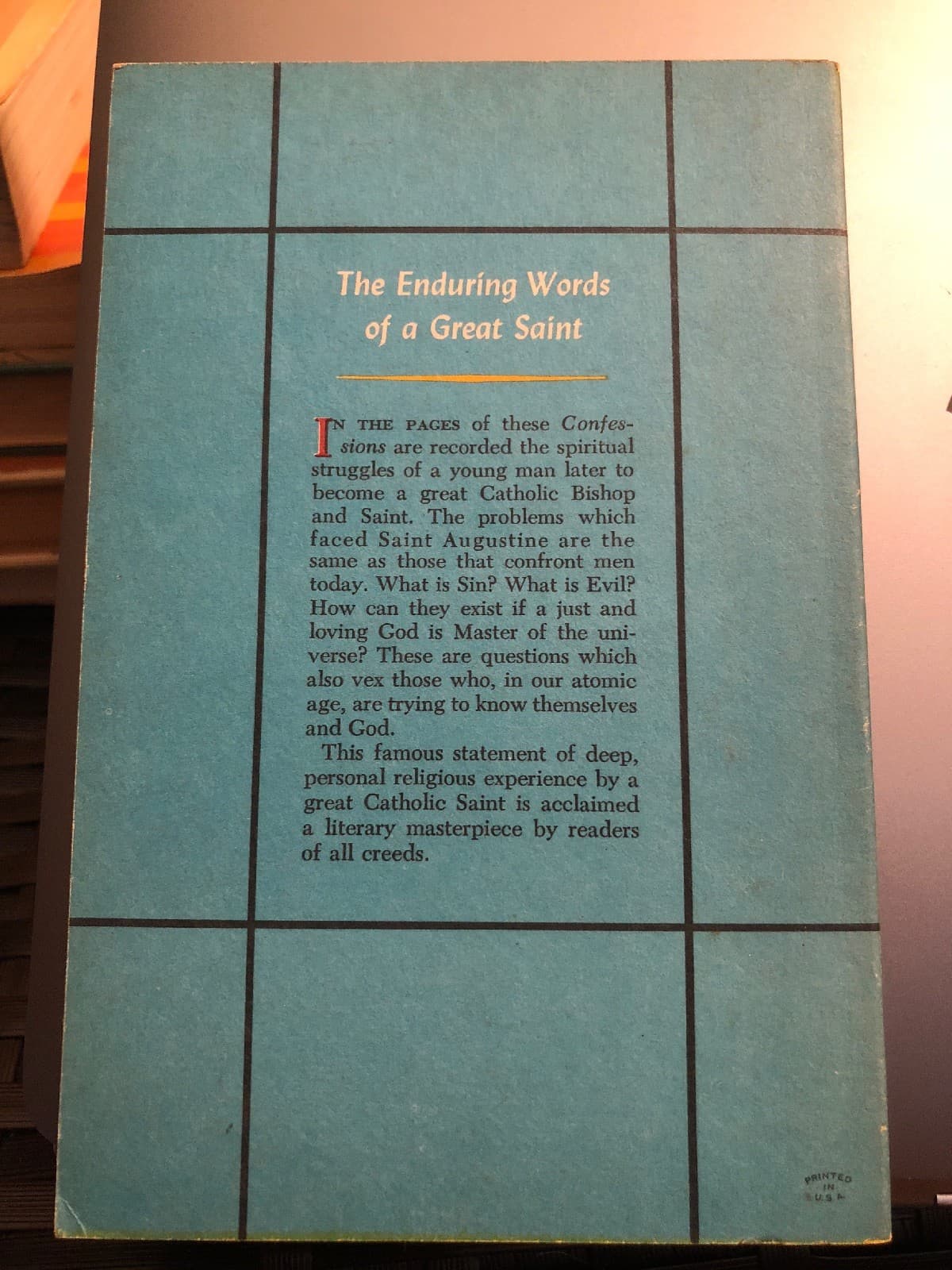 Vintage Paperback The Confessions of St. Augustine. Pocket Library PL-45. - Thumbnail 2