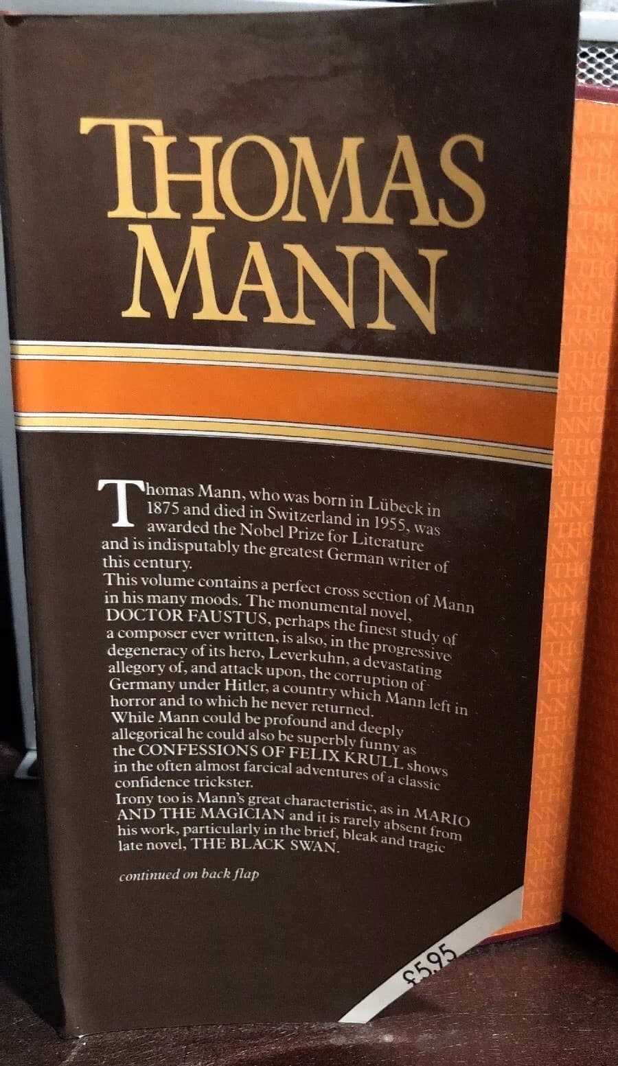 Thomas Mann Selected Works Hardcover Volume - Thumbnail 2
