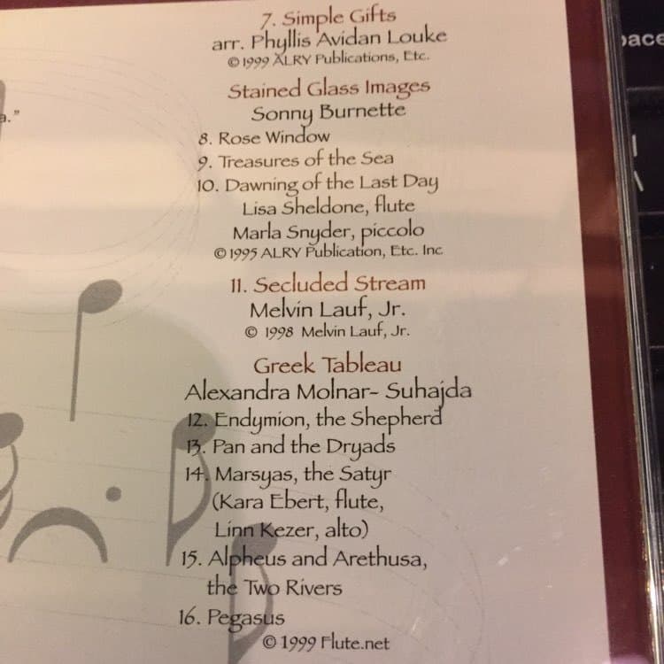 Woodbridge Flute Choir WOODBRIDGE SUITE Cd - Thumbnail 4