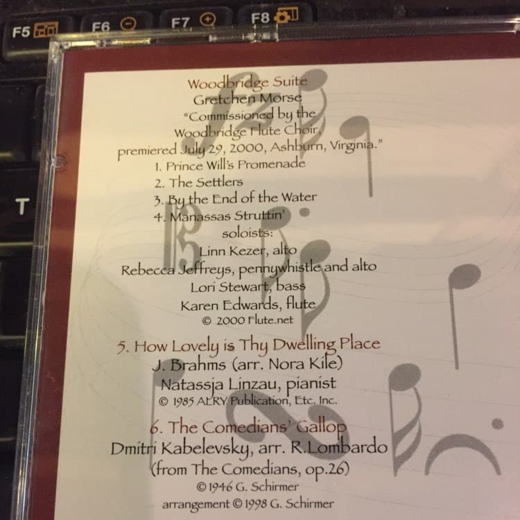 Woodbridge Flute Choir WOODBRIDGE SUITE Cd - Thumbnail 3