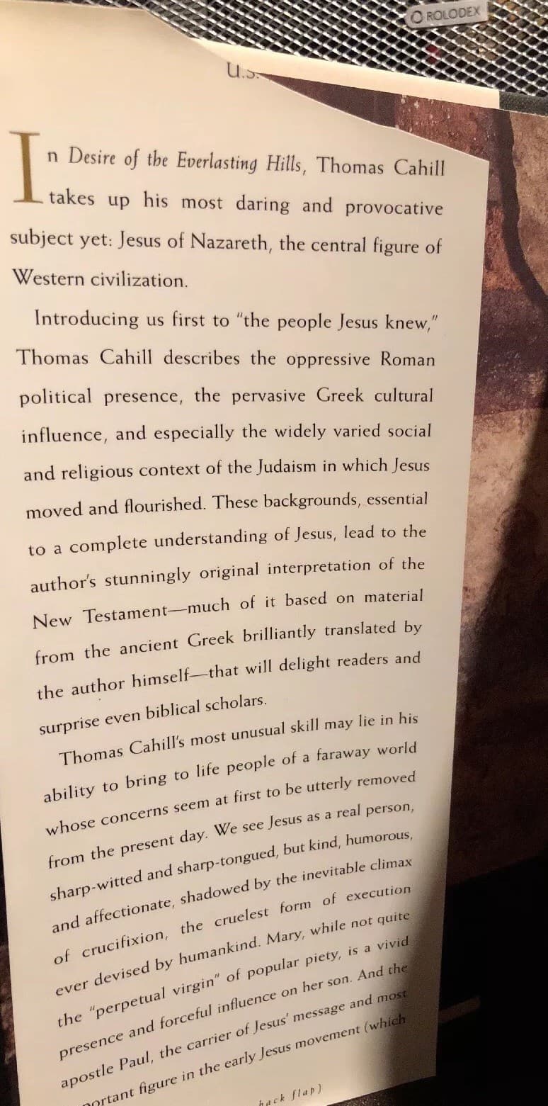 Desire of the Everlasting Hills: The World Before and After Jesus 1st Edition HC - Thumbnail 2