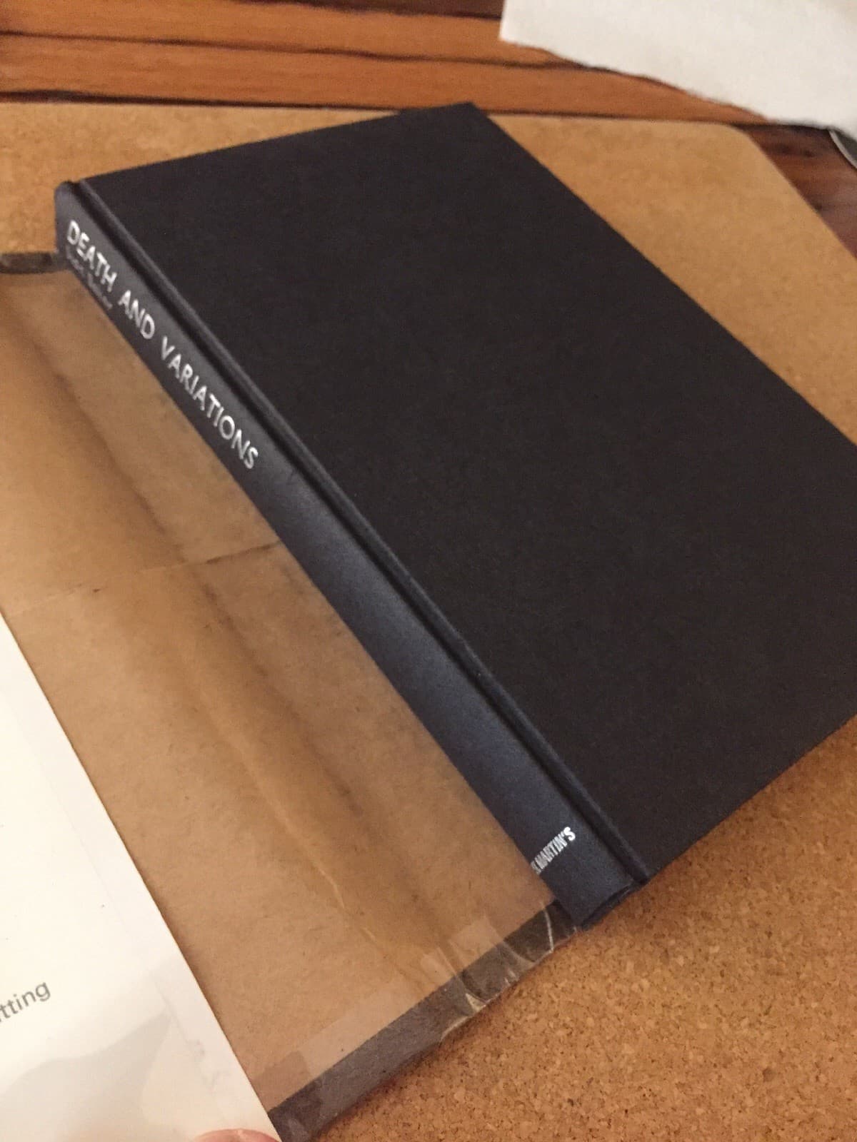Ivon Baker. Death and variations 1st Edition hc - Thumbnail 2