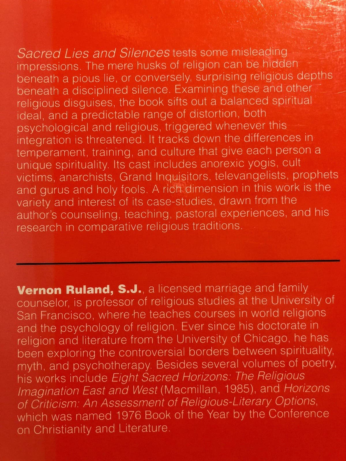 Sacred Lies and Silences: A Psychology of Religious Disguise vernon ruland - Thumbnail 2