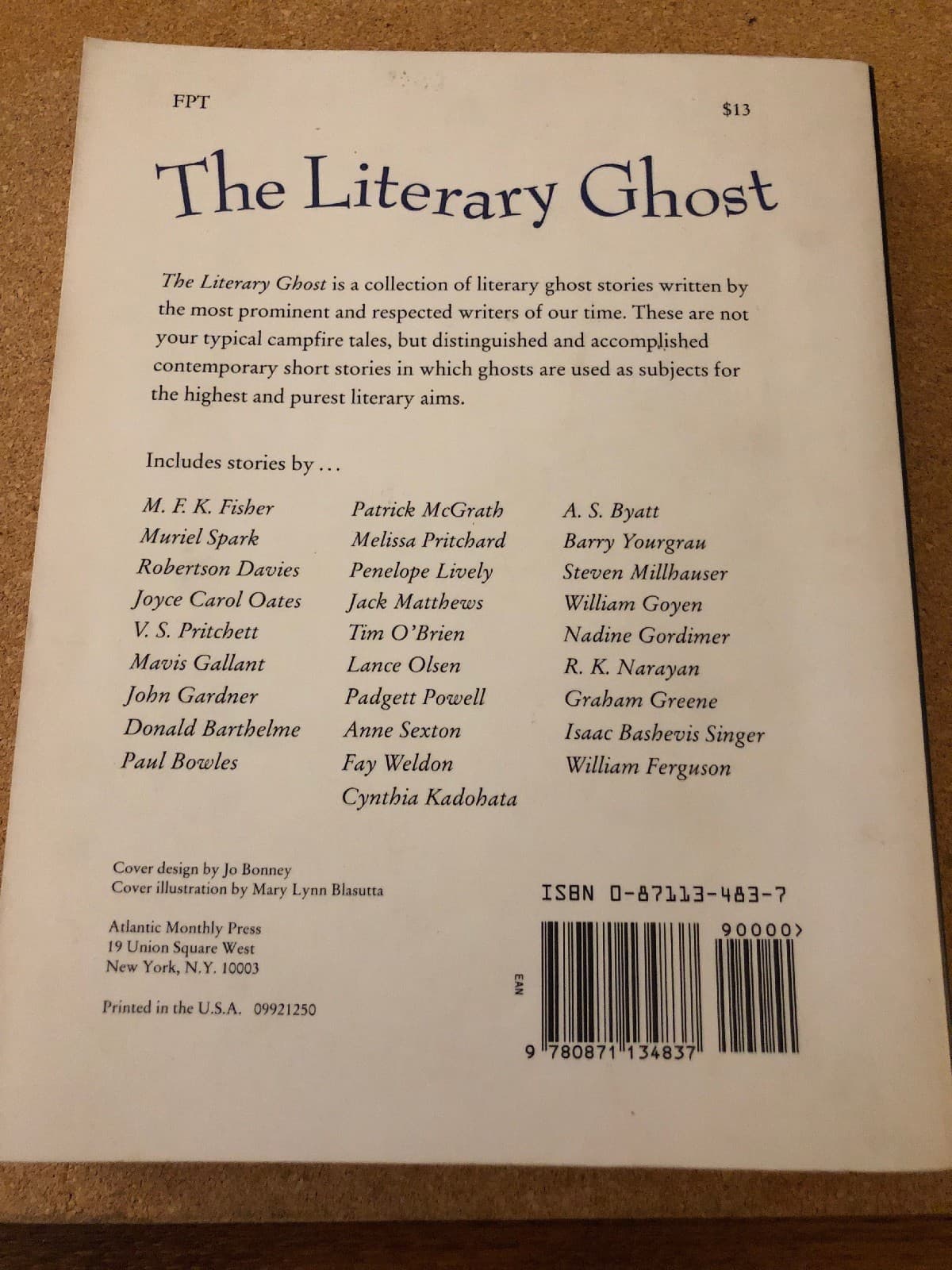 the literary ghost - great contemporary ghost stories - softcover by larry dark - Thumbnail 2