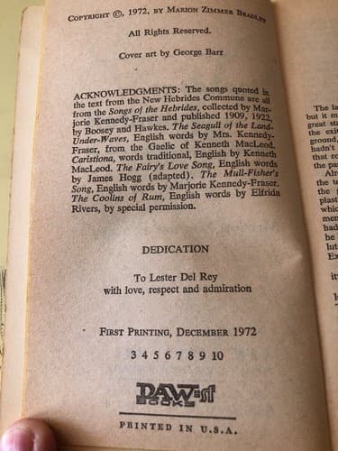 Darkover Landfall by Marion Zimmer Bradley (1976, DAW Paperback) UY1256 - Thumbnail 3