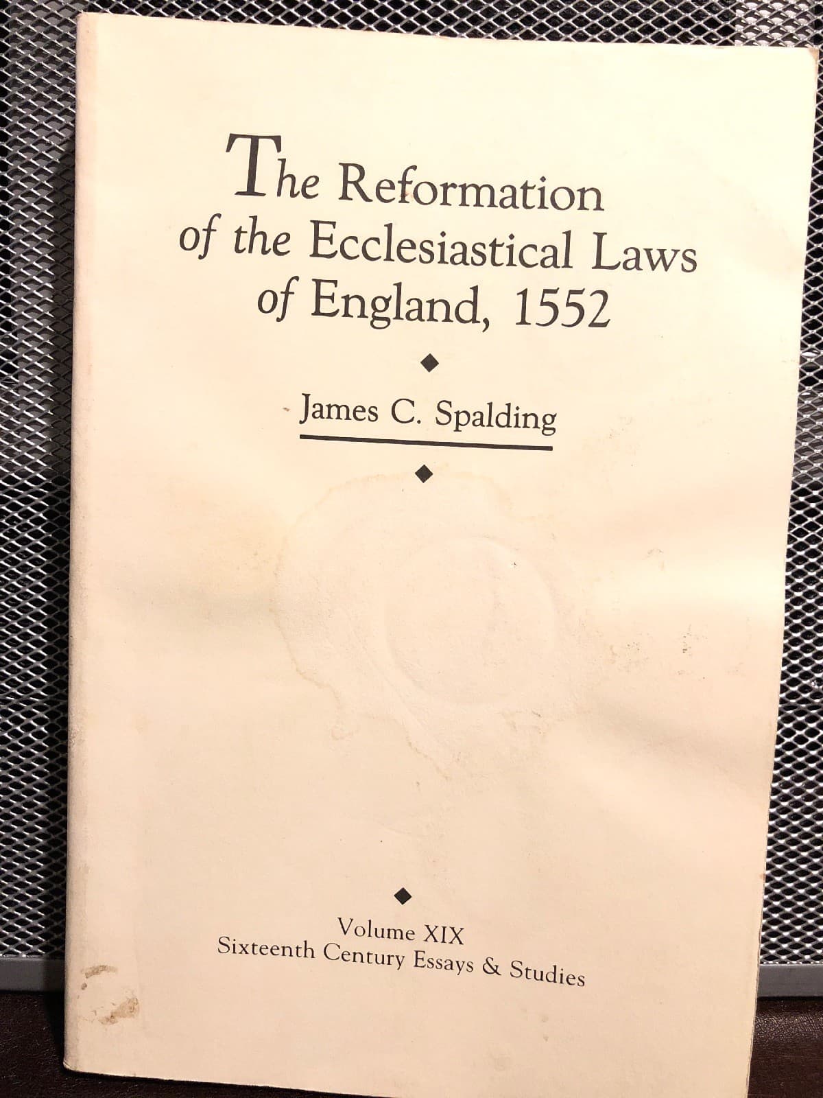 Reformation of the Ecclesiastical Laws of England, 1552 Paperback 1992 - Image 1