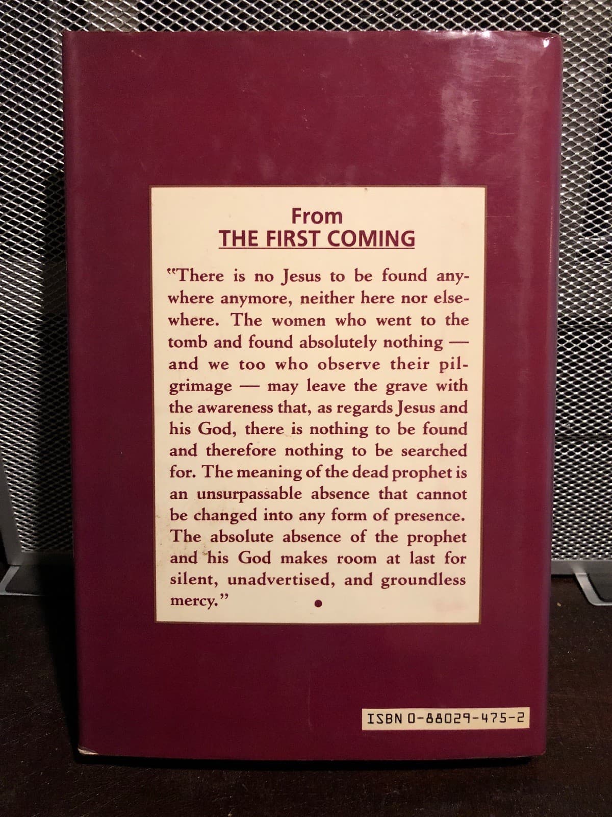 The First Coming Dorset Press 1986 1st Edition Hardcover - Thumbnail 2