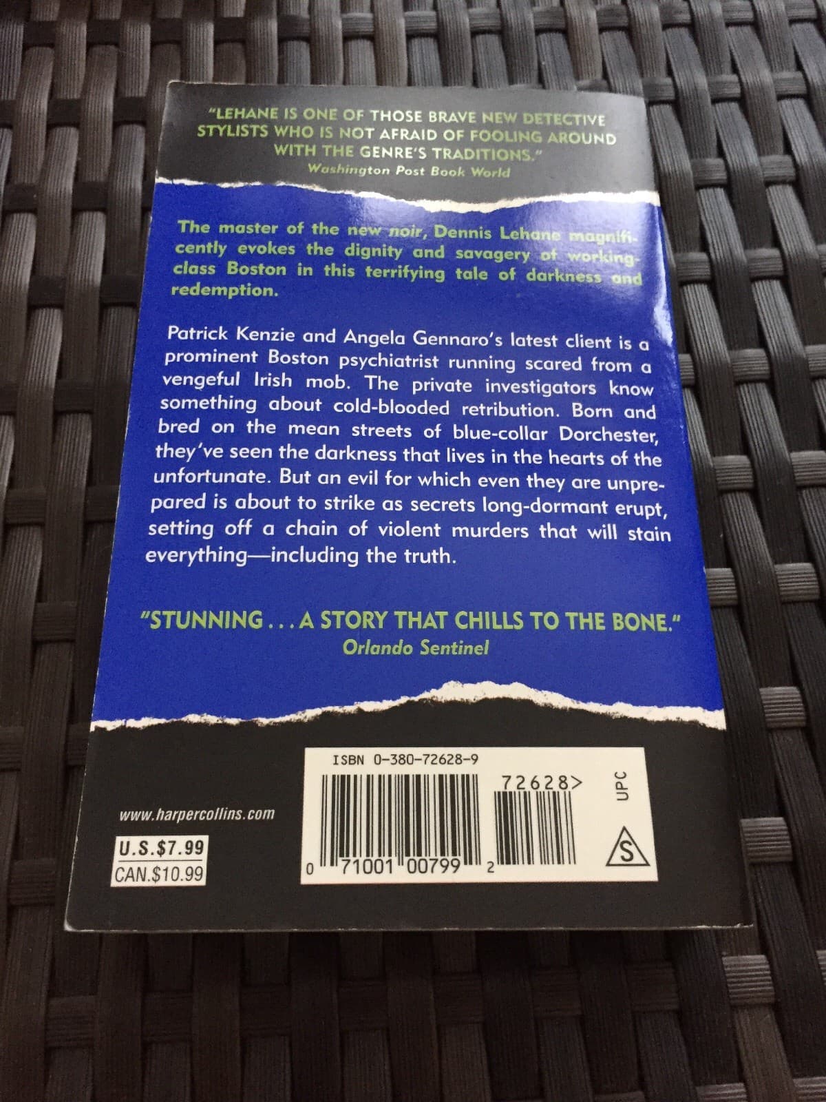 SIGNED Dennis Lehane DARKNESS, TAKE MY HAND 2001 Harper Torch PB autographed Pb1 - Thumbnail 3