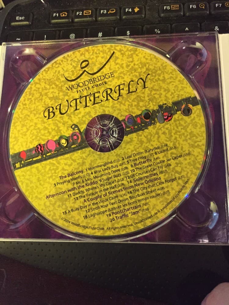 Butterfly (CD, Apr-2014, Woodbridge Flute Choir) - Thumbnail 5
