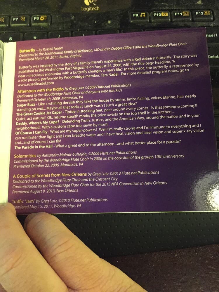 Butterfly (CD, Apr-2014, Woodbridge Flute Choir) - Thumbnail 4