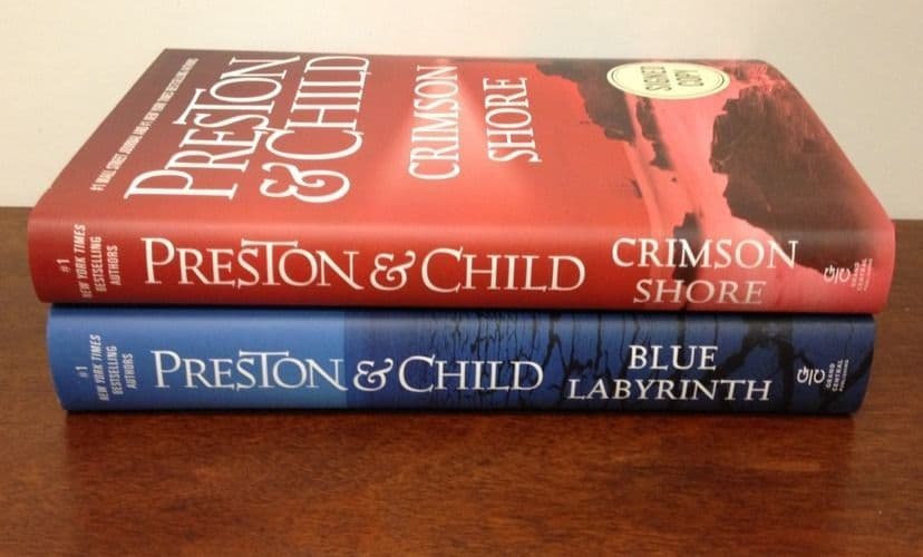 BLUE LABYRINTH & CRIMSON SHORE Preston / Child SIGNED 1st ed. Agent Pendergast - Thumbnail 6
