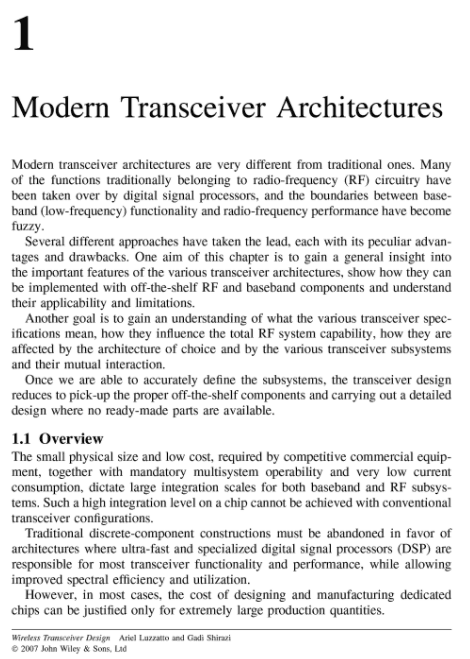 M2/ Wireless Transceiver Design : Mastering the Design of Modern Wireless - Thumbnail 7