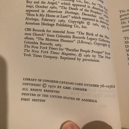 Autographed 1st Edition: The farm boy and the angel. Carl Carmer - Thumbnail 4