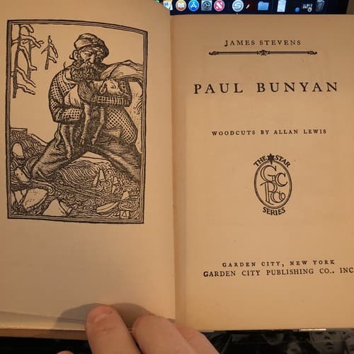 Paul Bunyan By James Stevens. Woodcuts By Allen Lewis. 1925 Hardcover - Thumbnail 2
