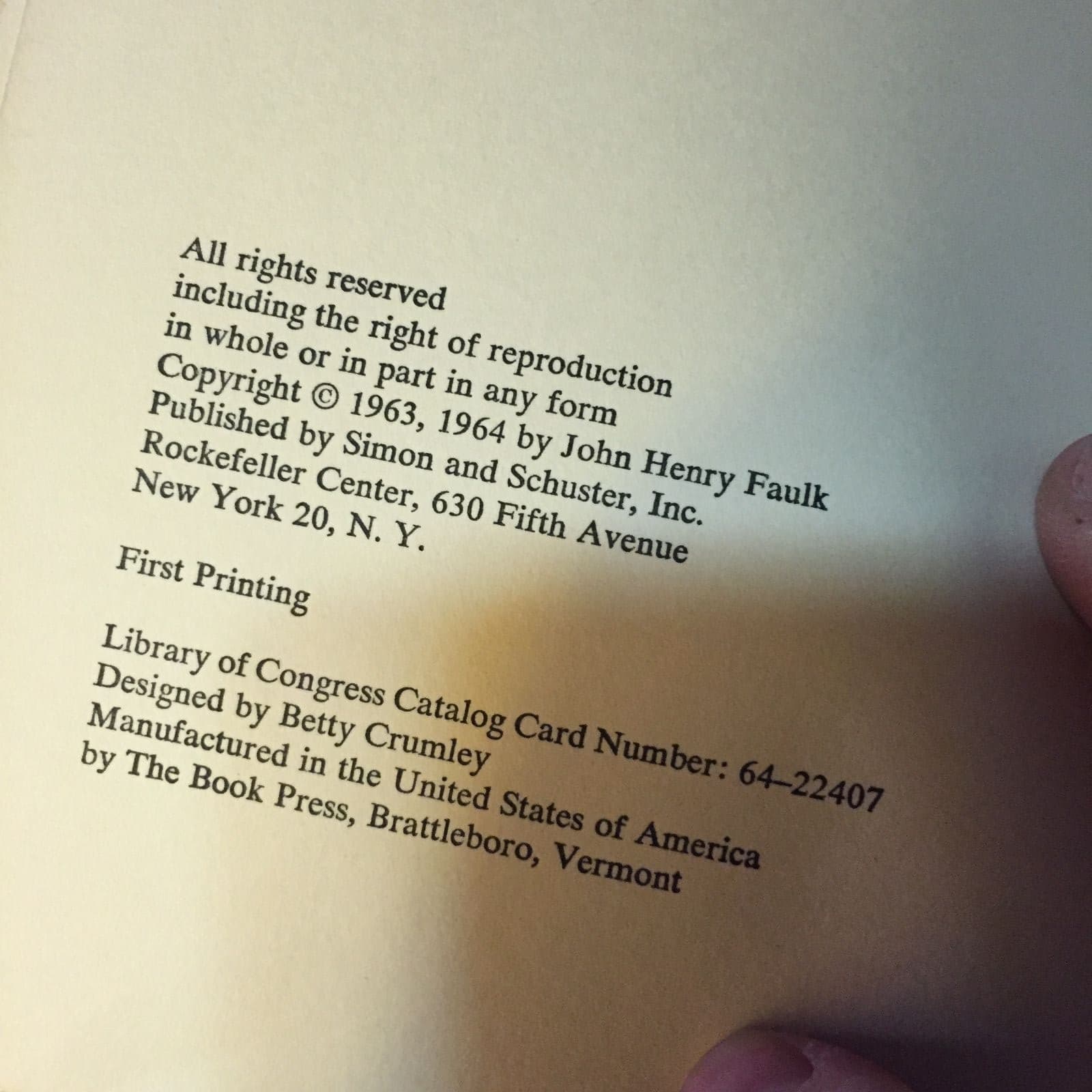 ARC advance reading copy! 1964 Fear on Trial by Faulk - Thumbnail 7